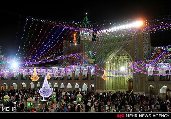 حرم امام رضا در اعیاد شعبانیه (عکس) حرم امام رضا در اعیاد شعبانیه (عکس)