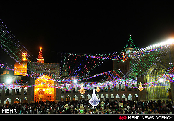حرم امام رضا در اعیاد شعبانیه (عکس) حرم امام رضا در اعیاد شعبانیه (عکس)