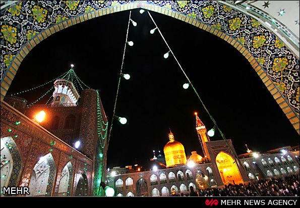 حرم امام رضا در اعیاد شعبانیه (عکس) حرم امام رضا در اعیاد شعبانیه (عکس)