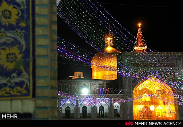 حرم امام رضا در اعیاد شعبانیه (عکس) حرم امام رضا در اعیاد شعبانیه (عکس)