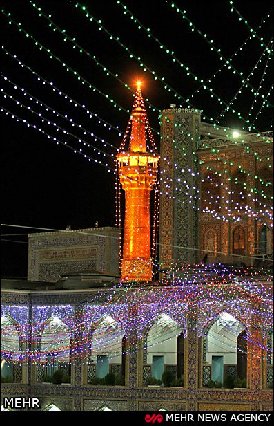 حرم امام رضا در اعیاد شعبانیه (عکس) حرم امام رضا در اعیاد شعبانیه (عکس)