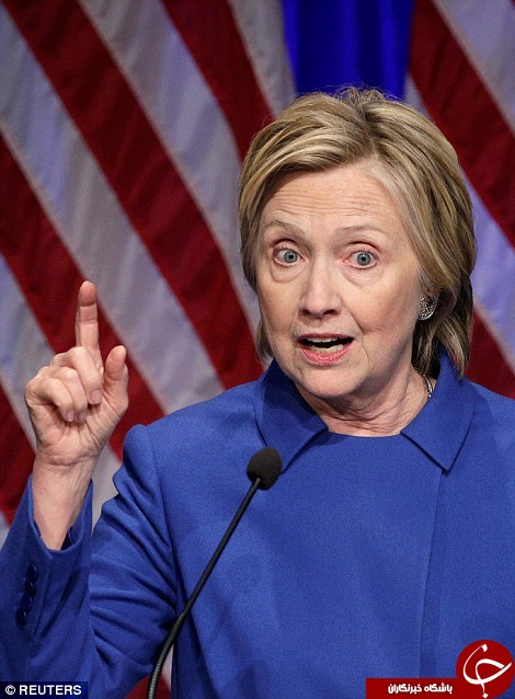 تفاوت آشکار چهره هیلاری کلینتون قبل و پس از انتخابات +تصاویر