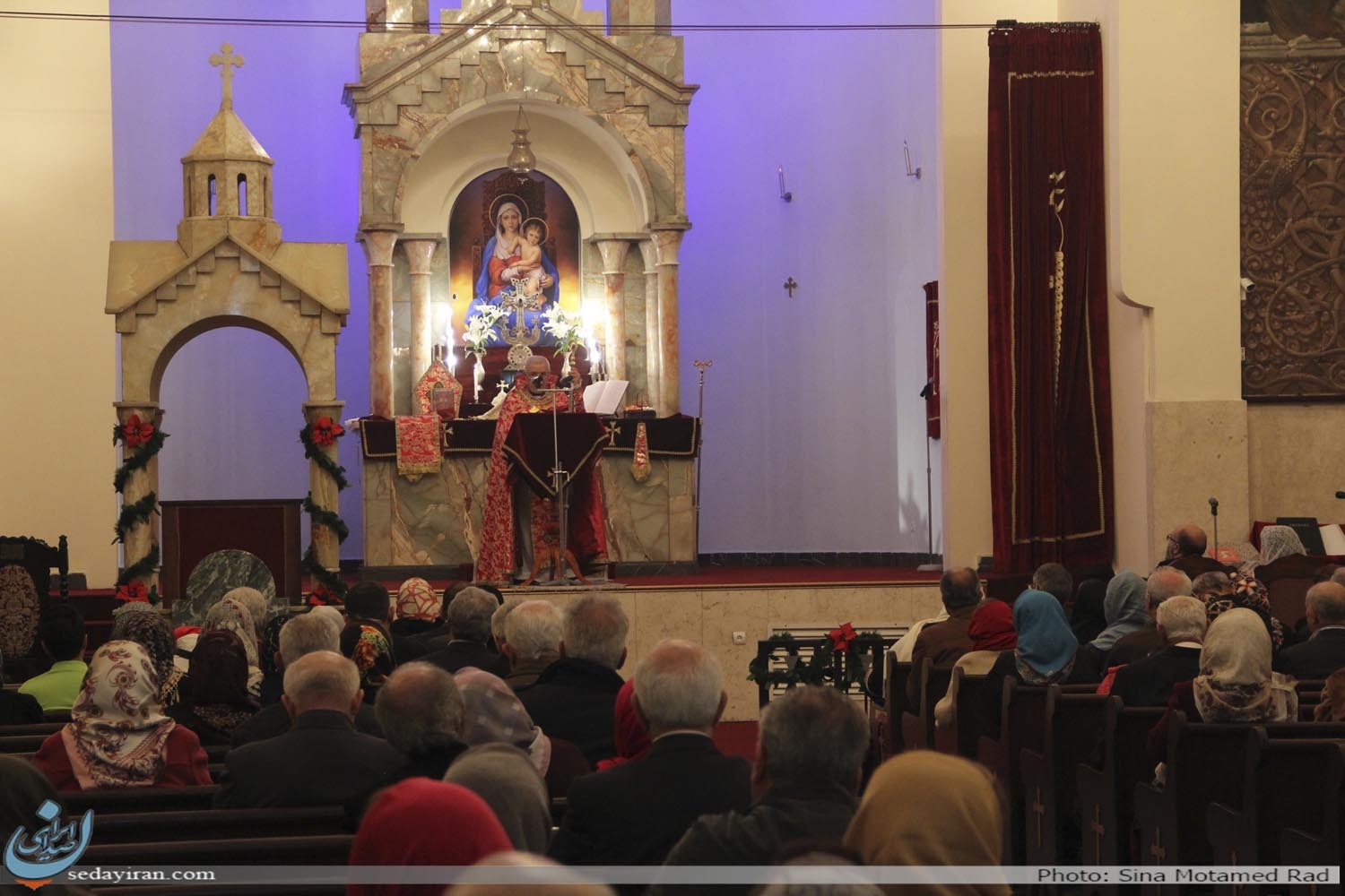 (تصاویر) جشن سال نو میلادی در کلیسای سرکیس مقدس (تصاویر) جشن سال نو میلادی در کلیسای سرکیس مقدس