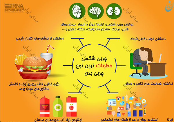 6 دلیل چربی شکمی