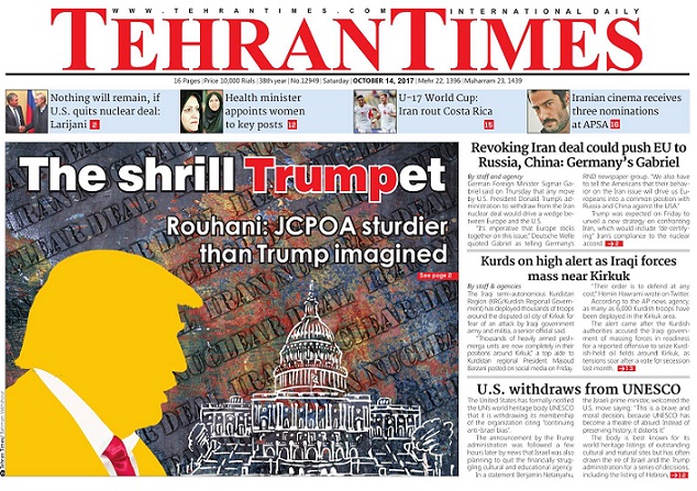 روزنامه های انگلیسی امروز 22 مهر