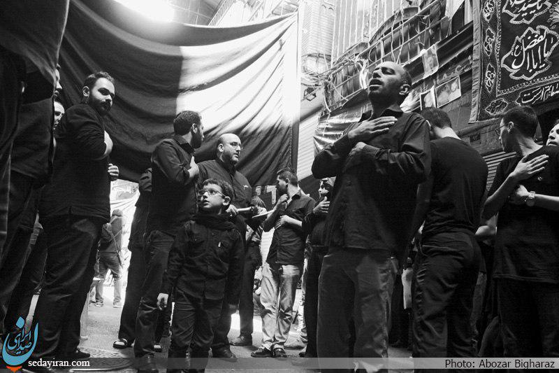 (تصاویر)-مراسم عزاداری تاسوعای حسینی دربازارتهران