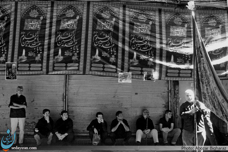 (تصاویر)-مراسم عزاداری تاسوعای حسینی دربازارتهران