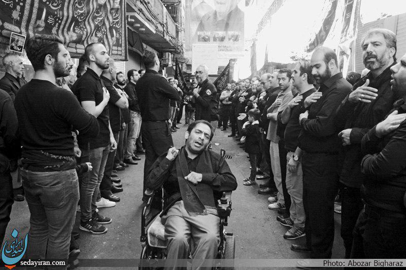 (تصاویر)-مراسم عزاداری تاسوعای حسینی دربازارتهران