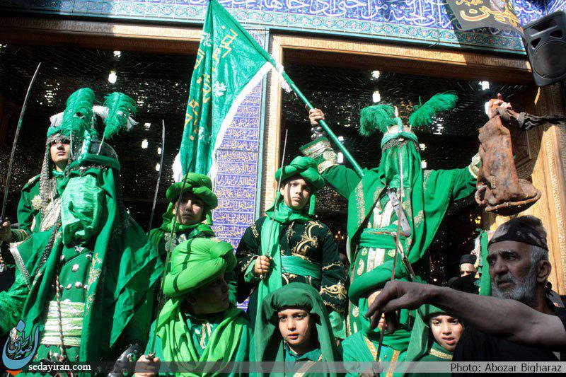 (تصاویر)-مراسم عزاداری درچهارراه گلوبندک تهران