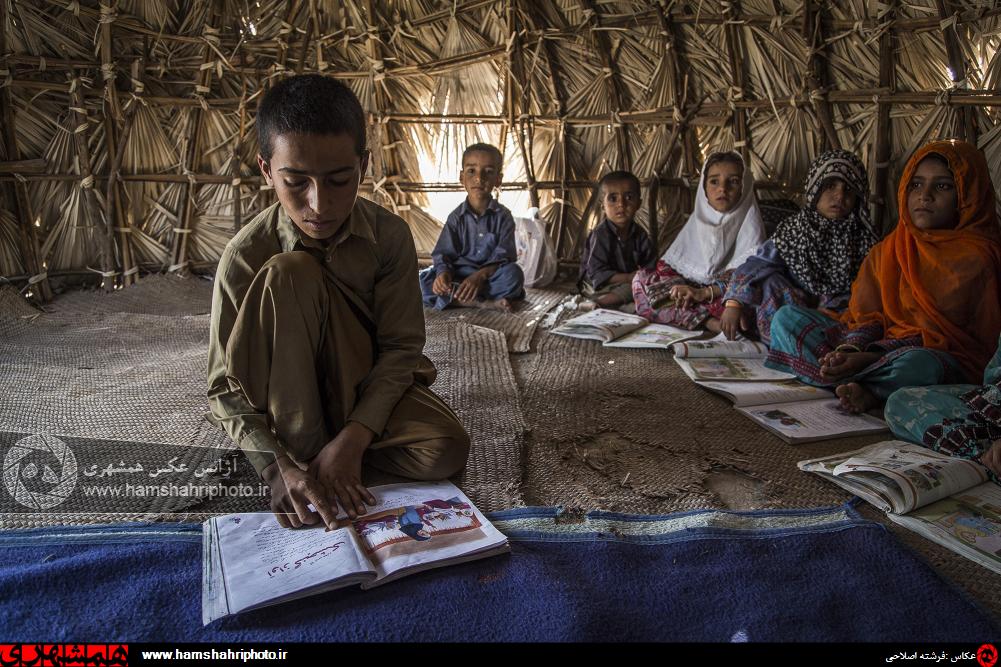 (تصاویر)-مدارس کپری سیستان و بلوچستان
