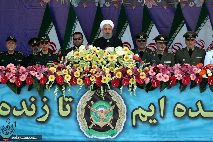 (تصاویر) مراسم روز ارتش با حضور رئیس جمهور