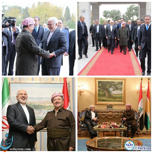 (تصویر) دیدار ظریف با مسعود بارزانی