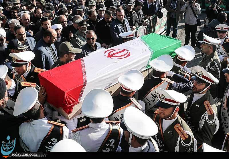 (تصاویر) تشییع شهدای حادثه سقوط بوئینگ ۷۰۷