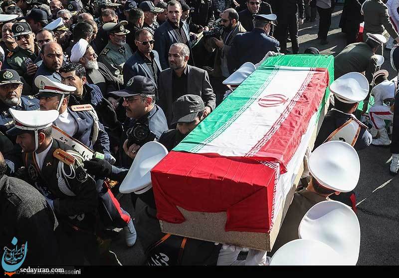 (تصاویر) تشییع شهدای حادثه سقوط بوئینگ ۷۰۷