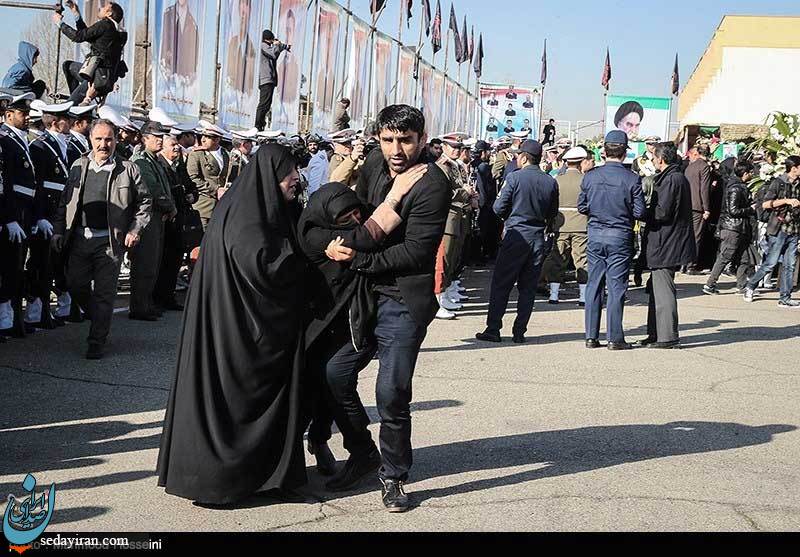 (تصاویر) تشییع شهدای حادثه سقوط بوئینگ ۷۰۷