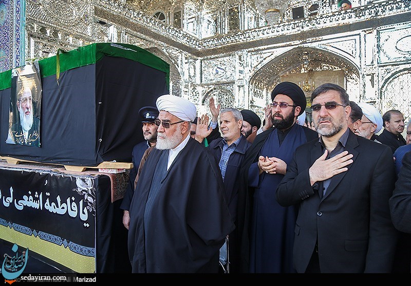 (تصاویر) تشییع پیکر آیت‌الله هاشمی شاهرودی -قم