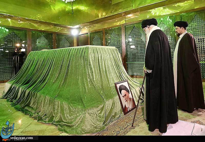 (تصاویر) حضور رهبرمعظم انقلاب در مرقد مطهر امام خمینی(ره) و گلزار شهیدان
