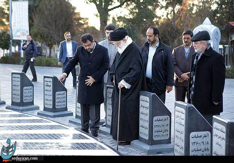 (تصاویر) حضور رهبرمعظم انقلاب در مرقد مطهر امام خمینی(ره) و گلزار شهیدان