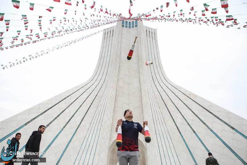(تصاویر) آذین بندی شهر با پرچم مقدس جمهوری اسلامی ایران