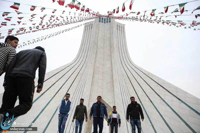 (تصاویر) آذین بندی شهر با پرچم مقدس جمهوری اسلامی ایران