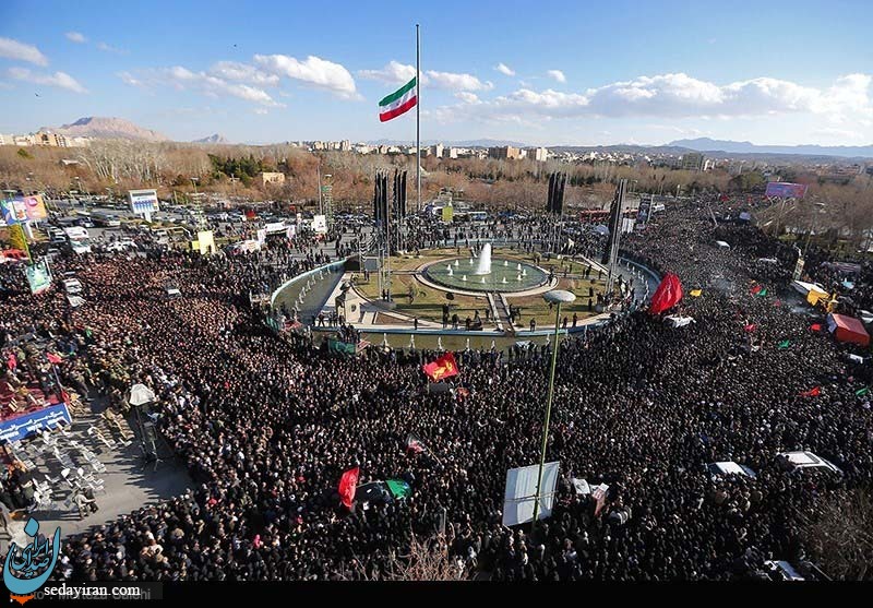 (تصاویر) تشییع پیکر شهدای حادثه تروریستی زاهدان در اصفهان