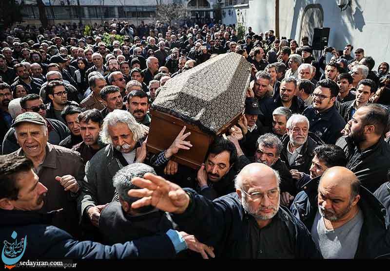 (تصاویر) مراسم تشییع پیکر زنده‌یاد خشایار الوند
