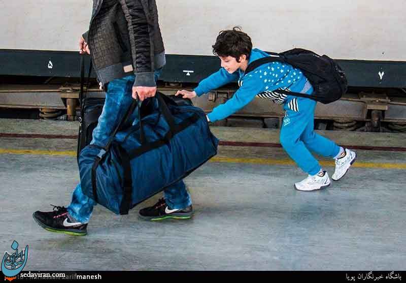 (تصاویر) مسافران نوروزی در ایستگاه راه آهن تهران