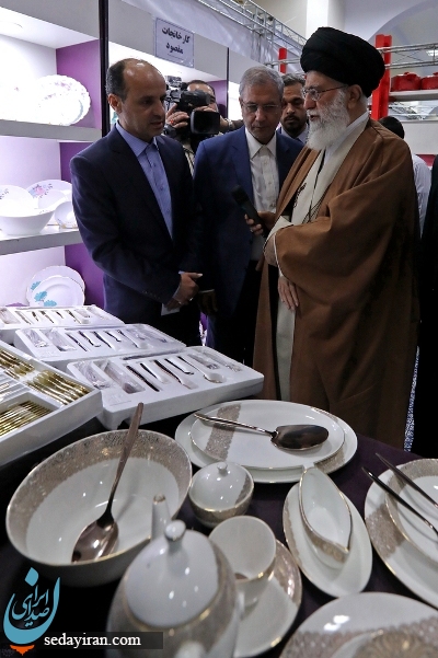 (تصاویر) بازدید رهبر انقلاب از نمایشگاه کالای ایرانی