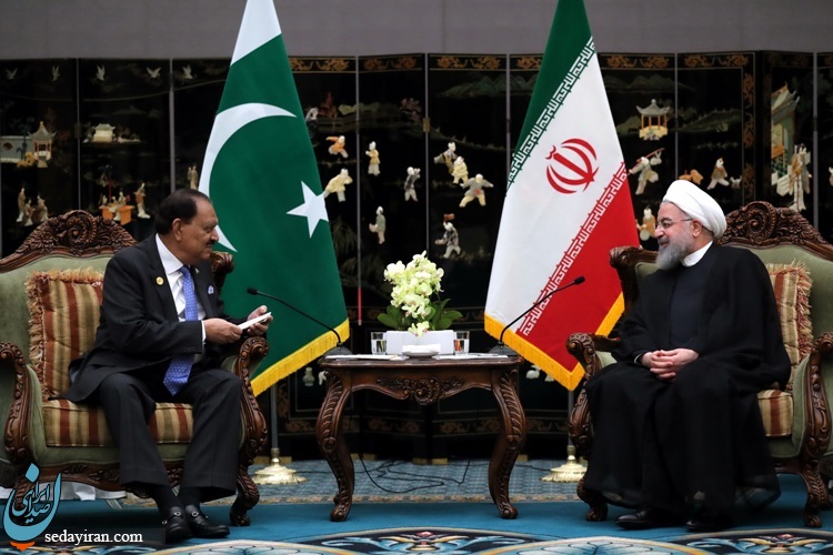 (تصاویر) دیدار روحانی با رئیس جمهور پاکستان در چین