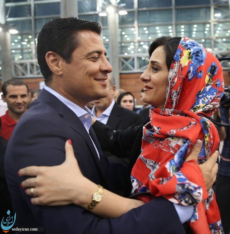 تصویری عاشقانه از فغانی و همسرش