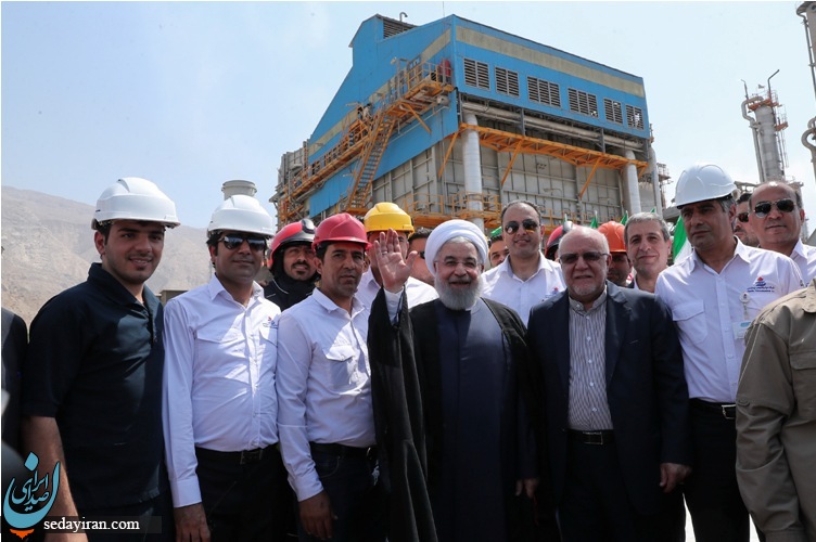 (تصویر) افتتاح 3 طرح پتروشیمی در عسلویه