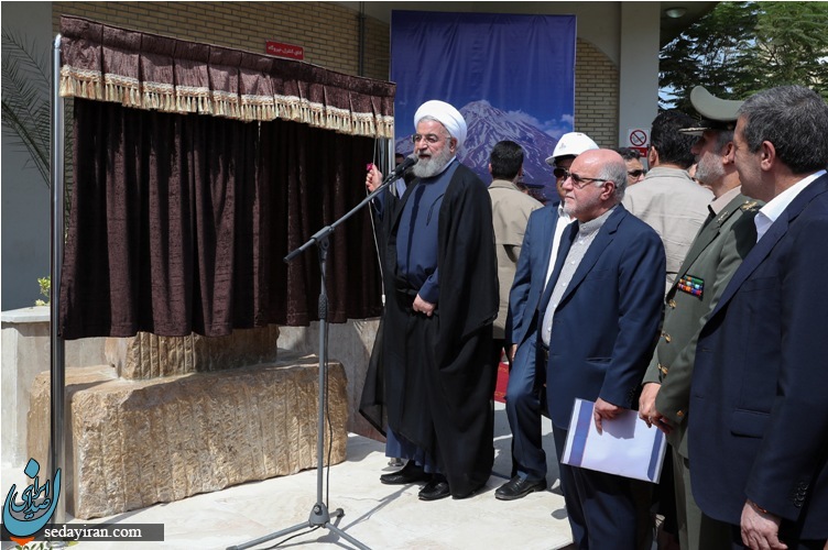 (تصویر) افتتاح 3 طرح پتروشیمی در عسلویه
