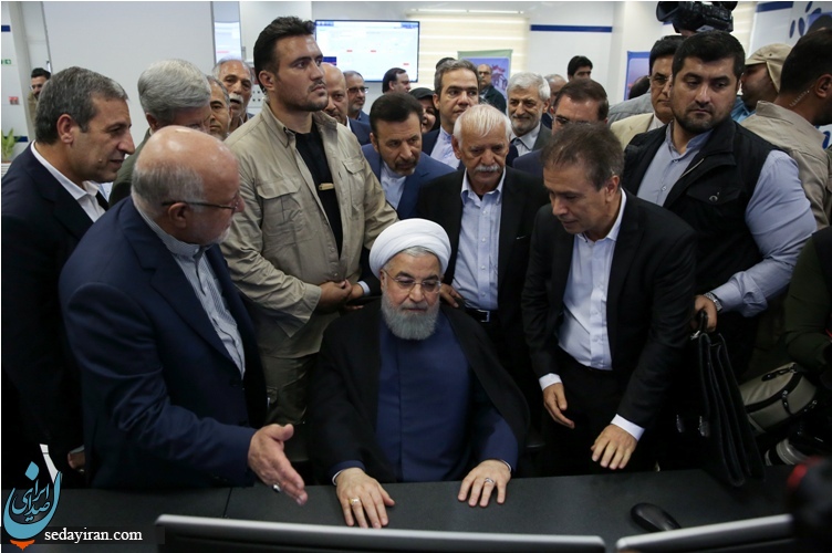 (تصویر) افتتاح 3 طرح پتروشیمی در عسلویه