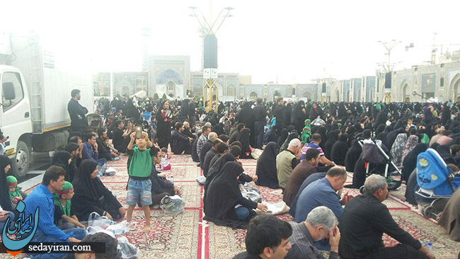(تصاویر) مراسم شیرخوارگان حسینی در حرم رضوی