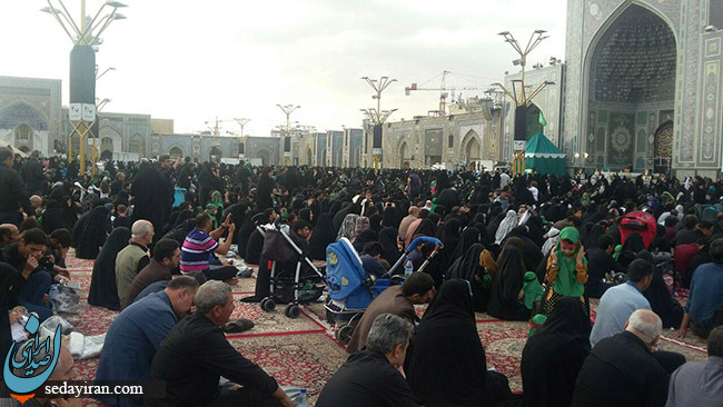 (تصاویر) مراسم شیرخوارگان حسینی در حرم رضوی