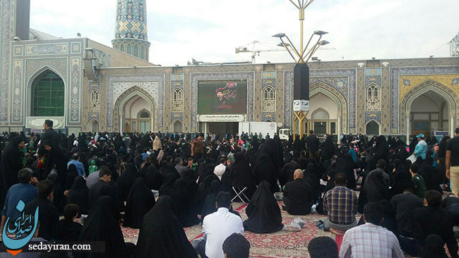 (تصاویر) مراسم شیرخوارگان حسینی در حرم رضوی