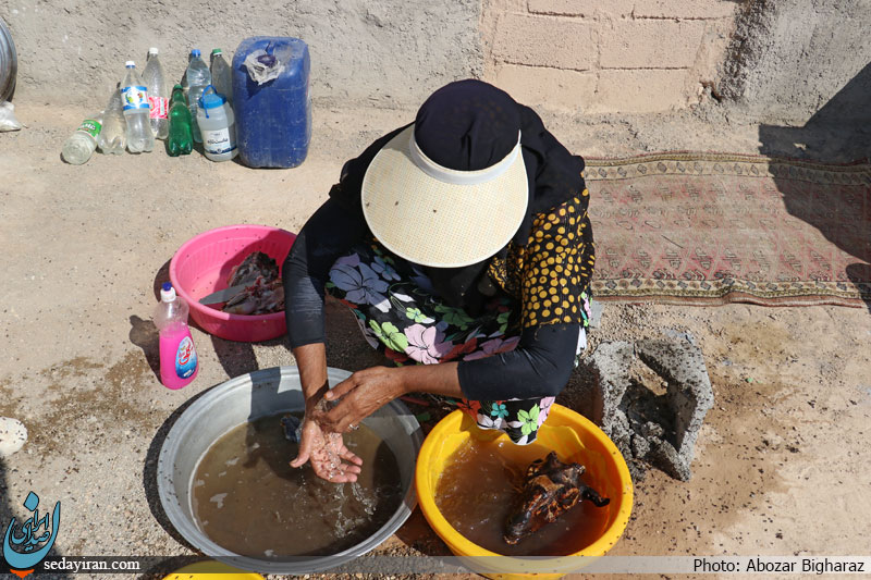 (تصاویر) تصاویر ثبت شده از زندگی روزمره ای روستای بلوچی