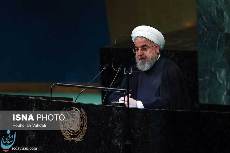(تصاویر) سخنرانی روحانی در اجلاس صلح در مقر سازمان ملل