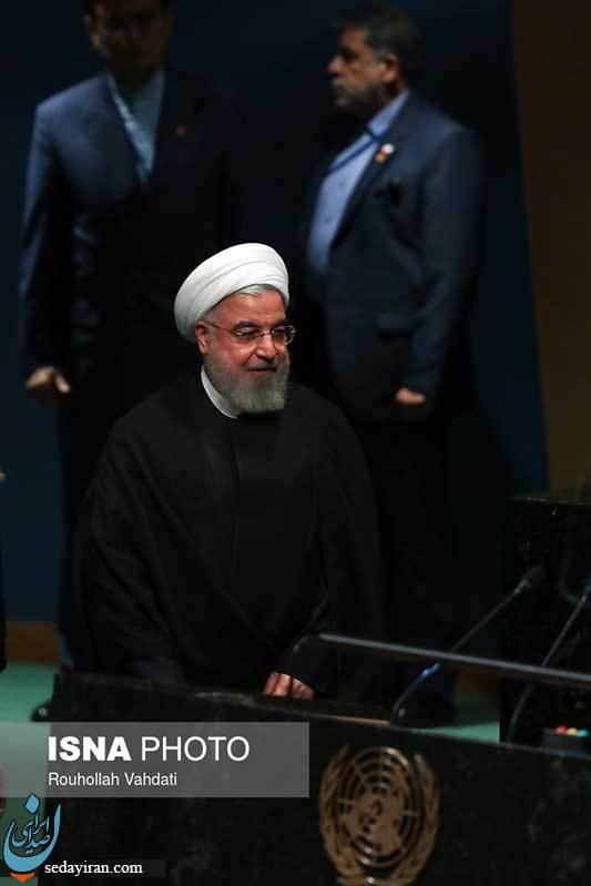 (تصاویر) سخنرانی روحانی در اجلاس صلح در مقر سازمان ملل