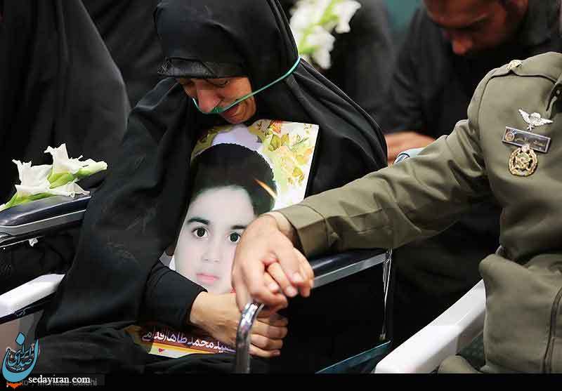 (تصاویر) تشییع پیکر طاها اقدامی شهید ۴ ساله حادثه تروریستی اهواز