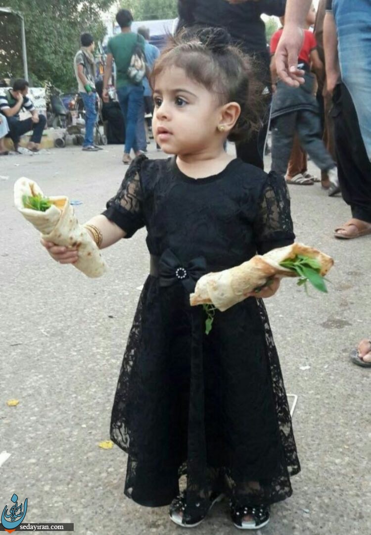 (تصویر) کوچکترین خادم اربعین