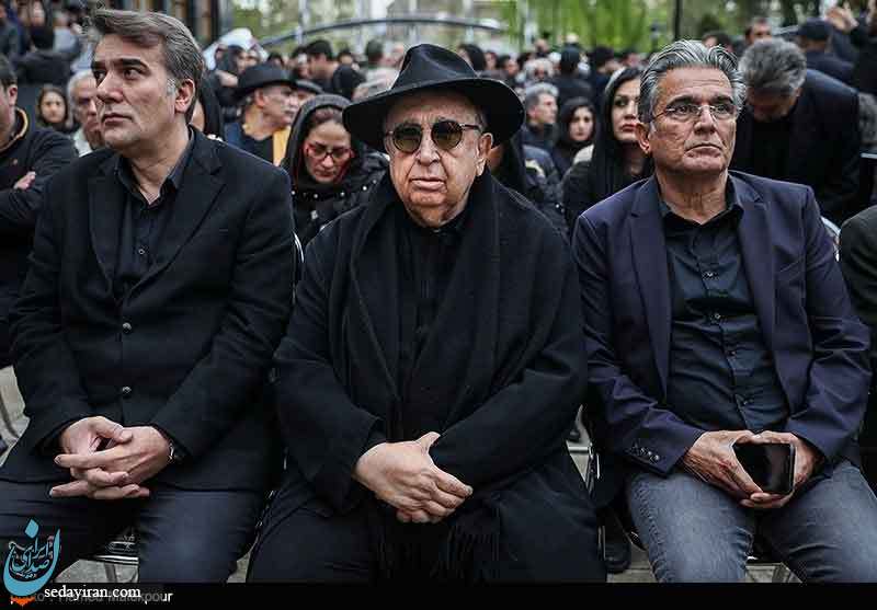 (تصاویر) مراسم تشییع پیکر زنده‌یاد جمشید مشایخی