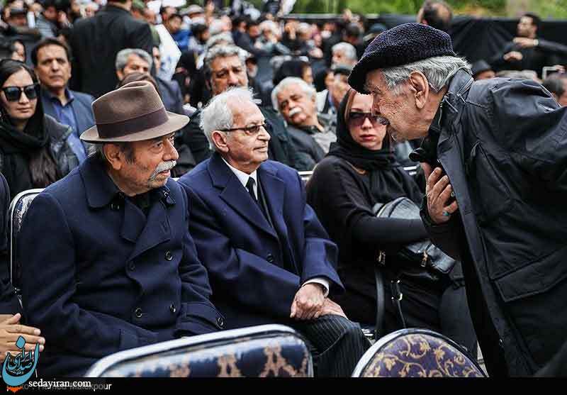 (تصاویر) مراسم تشییع پیکر زنده‌یاد جمشید مشایخی