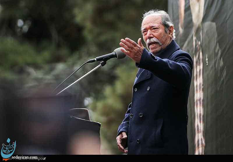 (تصاویر) مراسم تشییع پیکر زنده‌یاد جمشید مشایخی