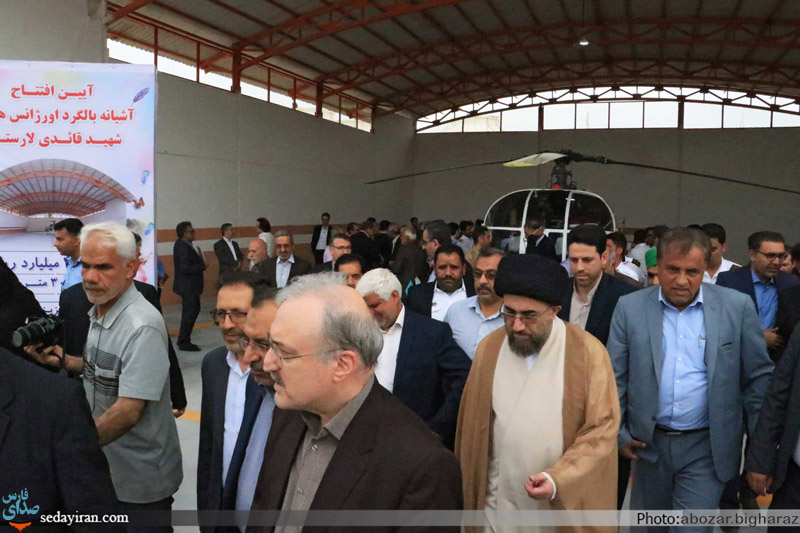 (تصاویر) سفر وزیر بهداشت به شهرستان لارستان