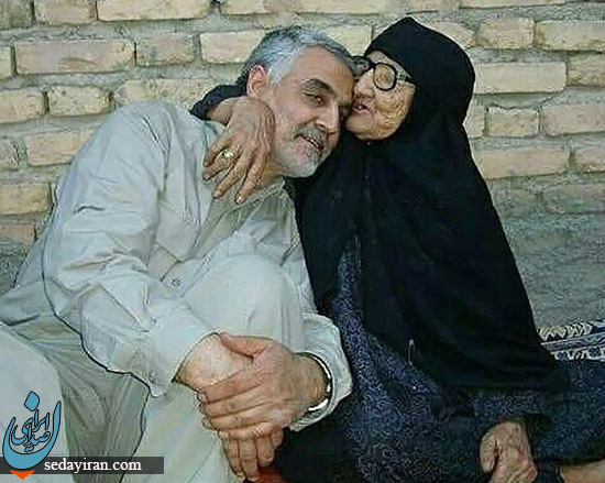 (تصویر) مادر شهید سلیمانی