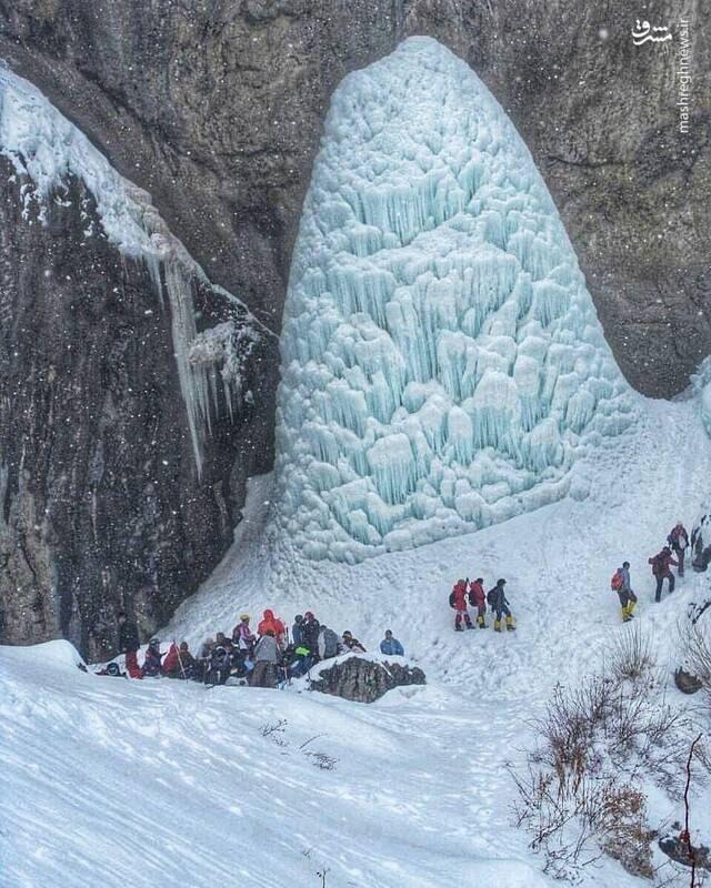 تصویر دیدنی آبشار سنگان