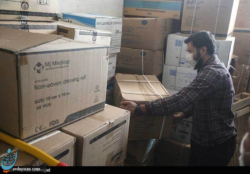 (تصاویر) کشف اقلام پزشکی احتکارشده توسط اطلاعات سپاه