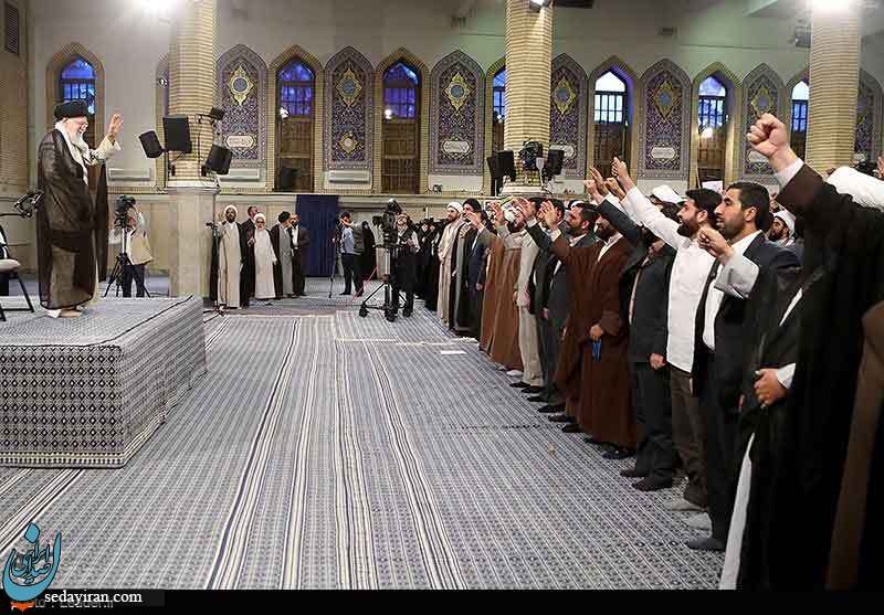 (تصاویر) دیدار طلاب حوزه‌های علمیه با مقام معظم رهبری