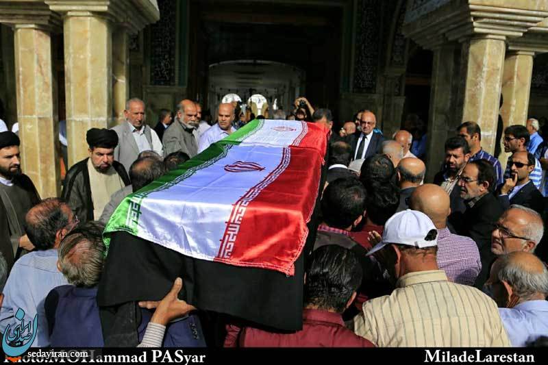 (تصاویر) تشییع پیکر مرحوم احمد اقتداری در گراش
